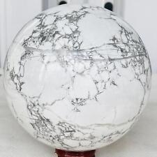 Natural white turquoise Sphere Quartz Crystal Ball Reiki Healing 2500G picture