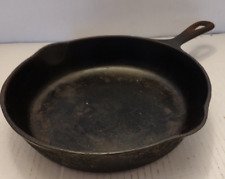 Vintage Cast Iron Skillet #6 Unmarked No Heat Ring picture