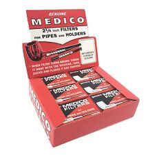 Genuine Medico Tobacco Pipe & Cigar Holder Filters BOX of 120 -NEW 2 1/4