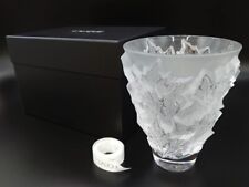 Lalique Champs-Elysees Small Vase Clear Crystal EXC picture