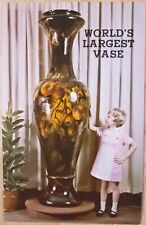 Vintage Postcard 1950s World's Largest Vase, Zanesville, Ohio (OH) Unused picture