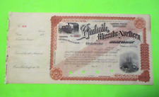 ANTIQUE 189_ DULUTH MISSABE & NORTHERN DM&N RAILWAY RAILROAD STOCK CERTIFICATE picture