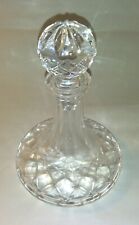 Waterford Crystal Alana Irish Cut Glass Ships Captains Decanter Bottle Signed picture