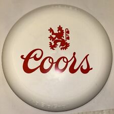 Vintage White Coors Frisbee, 9.5 inches, Pre Owned With RED Letters No Slip Grip picture