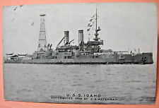 1909 U.S.S. Idaho copyright postcard picture