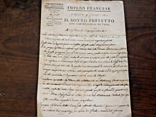 EMPIRE FRANCES TODI 1810 order to fill books according to the Napoleon Code picture