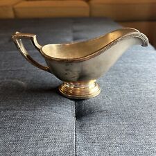 Vintage 1900s Hotel New York City Gravy Sauce Boat Silver Soldered 4 OZ picture