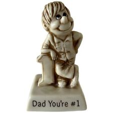 Vintage Russ Berrie Dad Youre #1 Figure 1980 Retro Fathers Day Gift Made In USA picture
