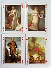 French NAPOLEON Era Royalty Paris Art Playing Swap Cards Set: Queen King Prince picture