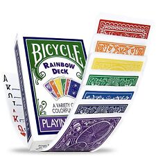 Ultimate Rainbow Bicycle Cards Deck - A Variety Of 56 Colorful Backs picture