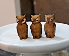 Owl Miniatures Vintage Craft Doll House Tier Tray Lot Of 3 picture