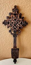 Vintage Wooden Ethiopian Hand Carved Cross picture