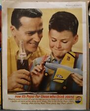 Vintage 1962 Pepsi Cola Ad In Saturday Evening Post picture