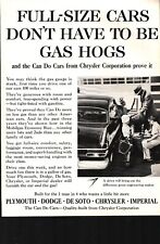 1959 Plymouth Dodge De Soto Chrysler Imperial Car Vintage Magazine Print Ad b5 picture