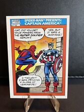1990 Impel Marvel Universe Spider-Man Presents Captain America #157 picture