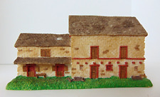 Miniature Clay/Resin Composite Slant  Roof Barn w/Attached Shed 3