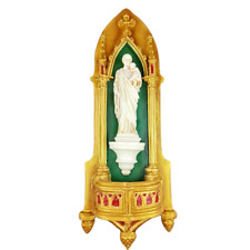 Gothic Oratory of Saint Joseph, holy water font in Resin - 16.15 inches picture