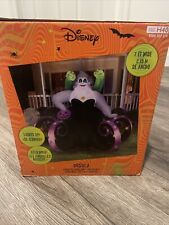 Gemmy Disney 7 ft wide Ursula with Moving Eels Inflatable LED Animated New picture