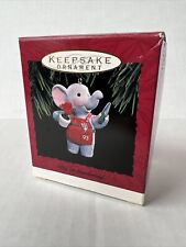 1993 HALLMARK Keepsake BIG ON GARDENING Elephant CHRISTMAS ORNAMENT Original Box picture