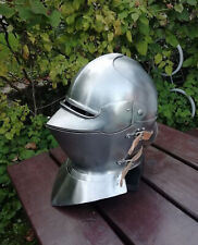 Medieval Italian Armet Helmet Bassinet 14 Gauge SCA LARP fantasy Helmet knight picture