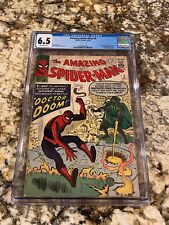 AMAZING SPIDER-MAN #5 CGC 6.5 OW PAGES HI END 1ST DR DOOM CROSSOVER MARVEL KEY picture