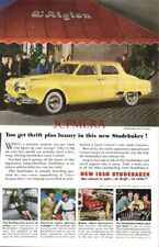 STUDEBAKER 'Land Cruiser' Sedan Motor Car ADVERT Vintage 1950 Print Ad 691/79 picture