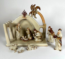 Seasons of Cannon Falls Christmas Nativity Scene 11 pieces Glazed Earthenware picture