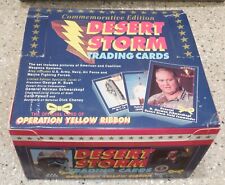 Partial Case 18 sets 1991 Desert Storm Operation Yellow Ribbon Trading Cards Box picture