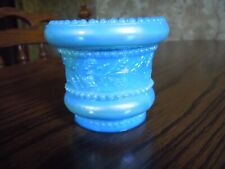 Vintage St Clair Glass Toothpick - Holly Berry - Opaque blue picture