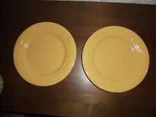 Longaberger Woven Traditions Butternut Yellow Lunch Plates 9