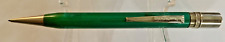 VINTAGE WINGS ADVERTISING MECHANICAL PENCIL, GREEN CELLULOID & CHROME, C. 1950'S picture