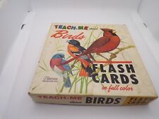 **Vintage****Teach Me About Birds Flash Cards Full Color  picture