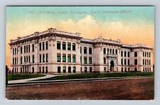 Everett WA-Washington, High School, Antique Vintage Souvenir Postcard picture
