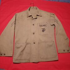 Original WWII USMC P41 HBT Jacket with Marine Buttons picture