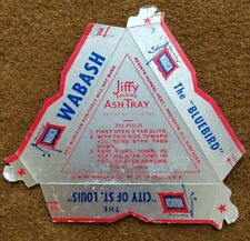Rare Vintage WABASH RAILROAD Advertising Metallic  Folding Ashtray  picture