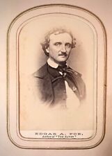 Antique Edgar Allan Poe CDV  Photograph 19th Century found in Old Tintype Album picture
