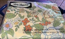 Vintage New Lady Pepperell Percale Twin Flat Sheet Rosalinda Print picture