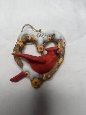 Enesco The American Cardinal 1989 Ornament National Audubon Society FAST Ship picture