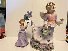 Vintage 2002 Demdaco Wildflower Angels - Candleholder & Other - Purple picture