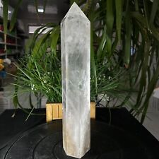 7.15LB TOP Natural clear quartz carved obelisk crystal wand point healing picture