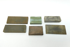 Mixed Lot of Vintage Unusual Used Knife Razor Blade Sharpening Stones picture