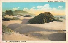 Redwood Highway CA California, Sand Dunes on the Highway, Vintage Postcard picture