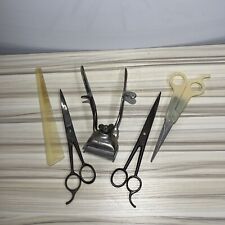 Barbers Tools VTG Lot - Bressant Brown & Sharpe Clippers, Wiss & Wahl Scissors picture