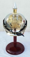 Antique German Fr Badge Pickelhaube Steel & Brass Prussian Military Spike Helmet picture