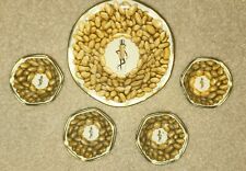 VINTAGE - Mr. Peanut Planters Tin Metal Snack Nut Dish Bowl Set of 5 Made in USA picture