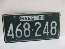 Vintage 1961 Massachusetts License Plate  picture