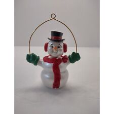 Vintage Hallmark keepsake 1989 WIGGLY SNOWMAN Movement Christmas ornament picture