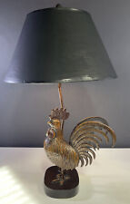 Frederick Cooper Metal Rooster Cock Table Lamp French Country Farmhouse Vintage picture