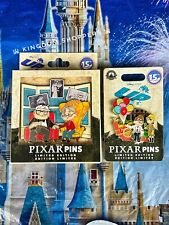 2024 Disney Parks Pixar Up 15th Anniversary Carl & Ellie Jumbo 2 Pin Set LE 3000 picture