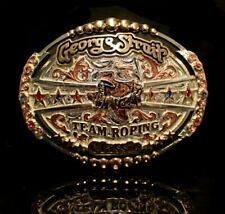 Rare George Strait Team Roping Belt Buckle picture